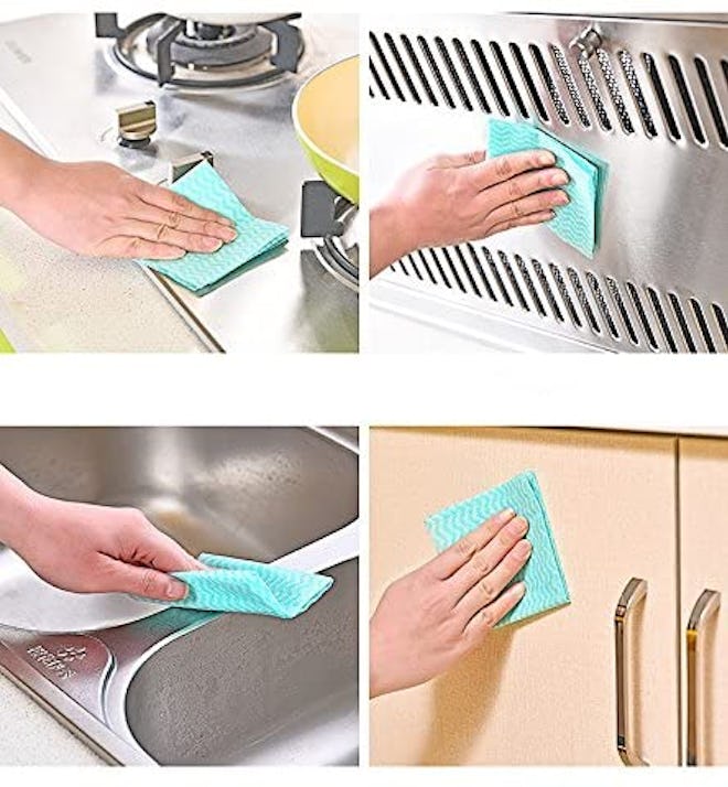 JEBBLAS Reusable Cleaning Towels (60 Sheets, 5-Pack)