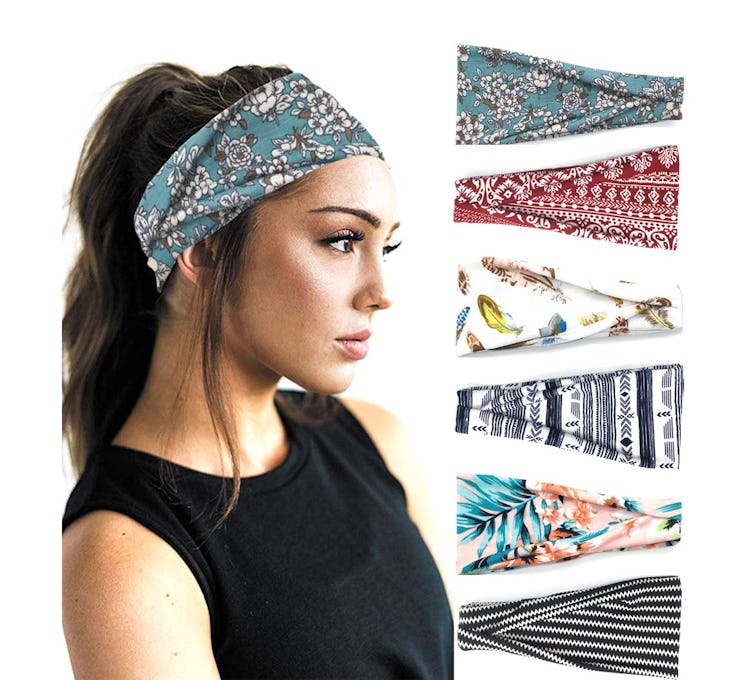 PLOVZ Workout Headbands (6 Pack)