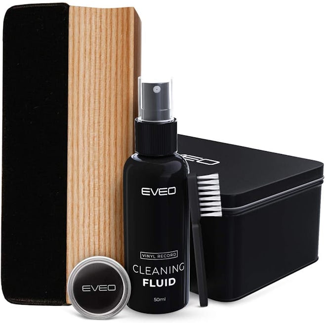 EVEO 4-in-1 Vinyl Record Cleaner Kit