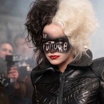 For Cruella's hair and makeup looks, Nadia Stacey was inspired by both punk and drag cultures. 