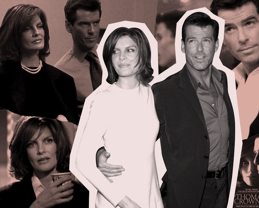 Stills from the movie The Thomas Crown Affair starring Pierce Brosnan and Rene Russo