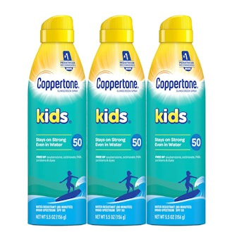 Coppertone KIDS Sunscreen Continuous Spray SPF 50 (3-Pack)
