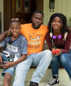Kevin Hart with son, Hendriz and daughter, Heaven Hart, on May, 28, 2021. 