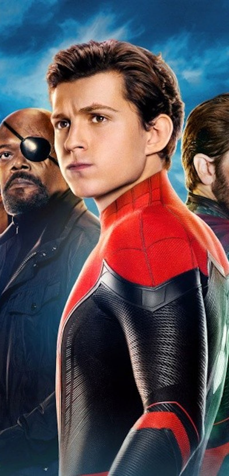 Spider-Man far from home cast lineup poster