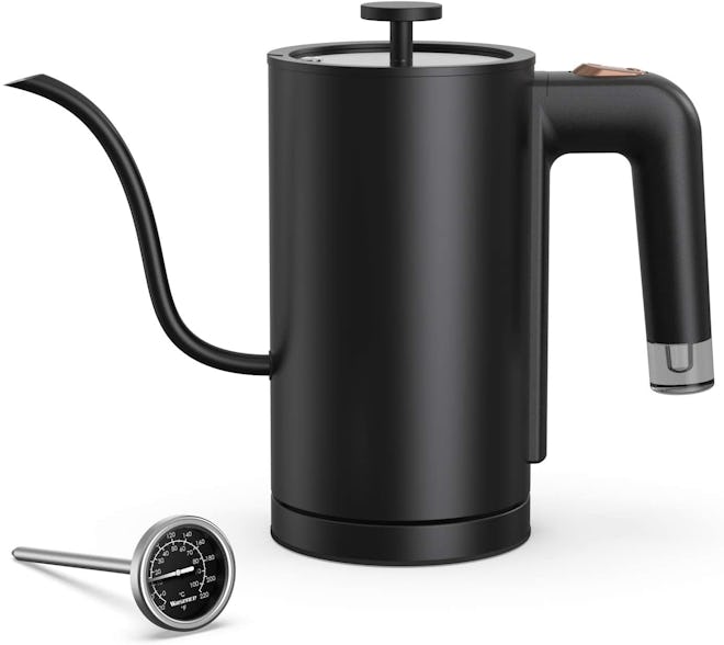 Willsence Electric Gooseneck Kettle with Thermometer