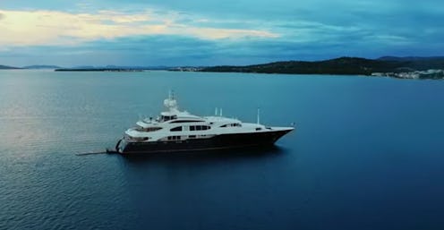 The Lady Michelle Below Deck Mediterranean yacht via a screenshot