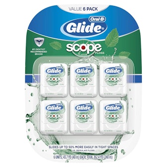 Glide Oral-B Dental Floss, Scope Flavor (6-Pack)