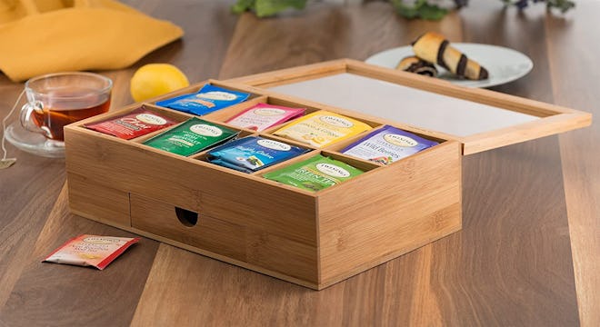 mDesign Stackable Tea Bag Storage Box