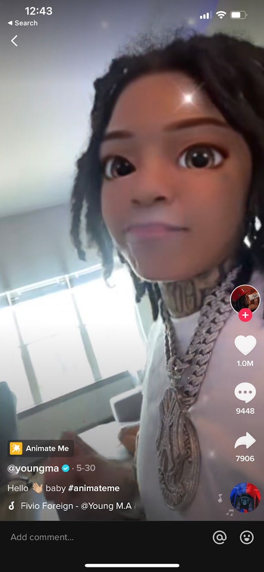 TikTok's cartoon filters are available right on the app.