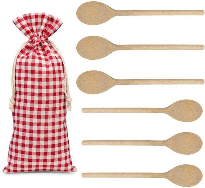 Kutuloo Long Handle Wooden Spoons (6-Piece)