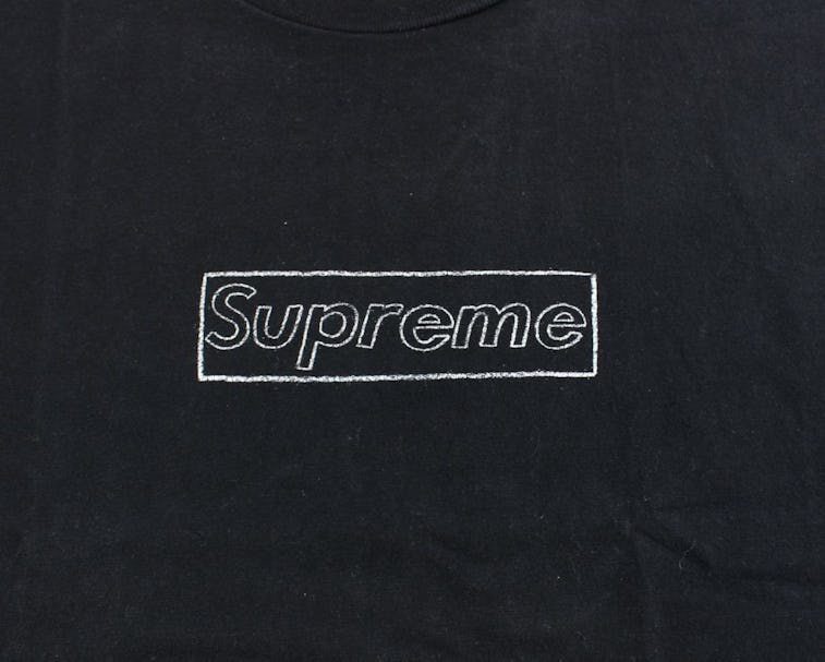 Supreme x Emilio Pucci Box Logo Tee 'White/Blue' | Men's Size XL