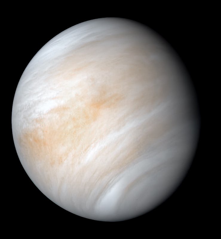 An image of Venus, as seen from Mariner 10