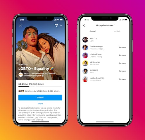 An Instagram group fundraiser.