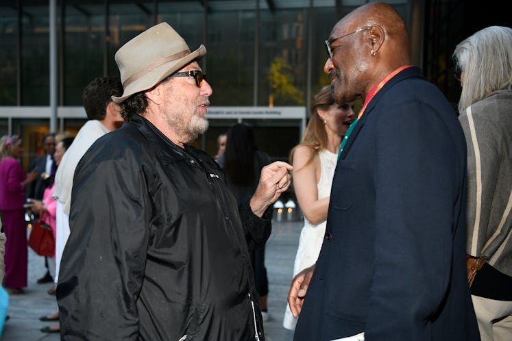 Julian Schnabel and Delroy Lindo talking