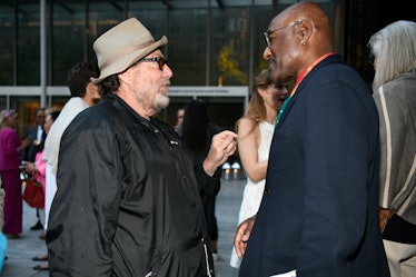 Julian Schnabel and Delroy Lindo talking