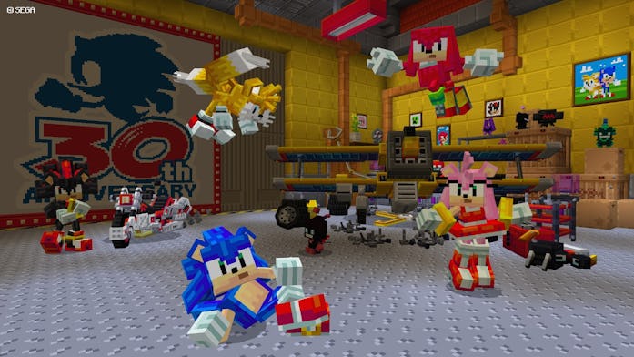Sonic the Hedgehog in Minecraft
