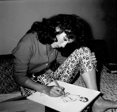 Rita Moreno drawing on paper 
