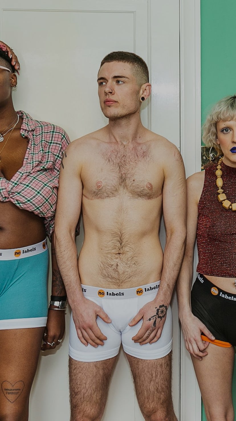 Gender-neutral underwear fashion Pride month
