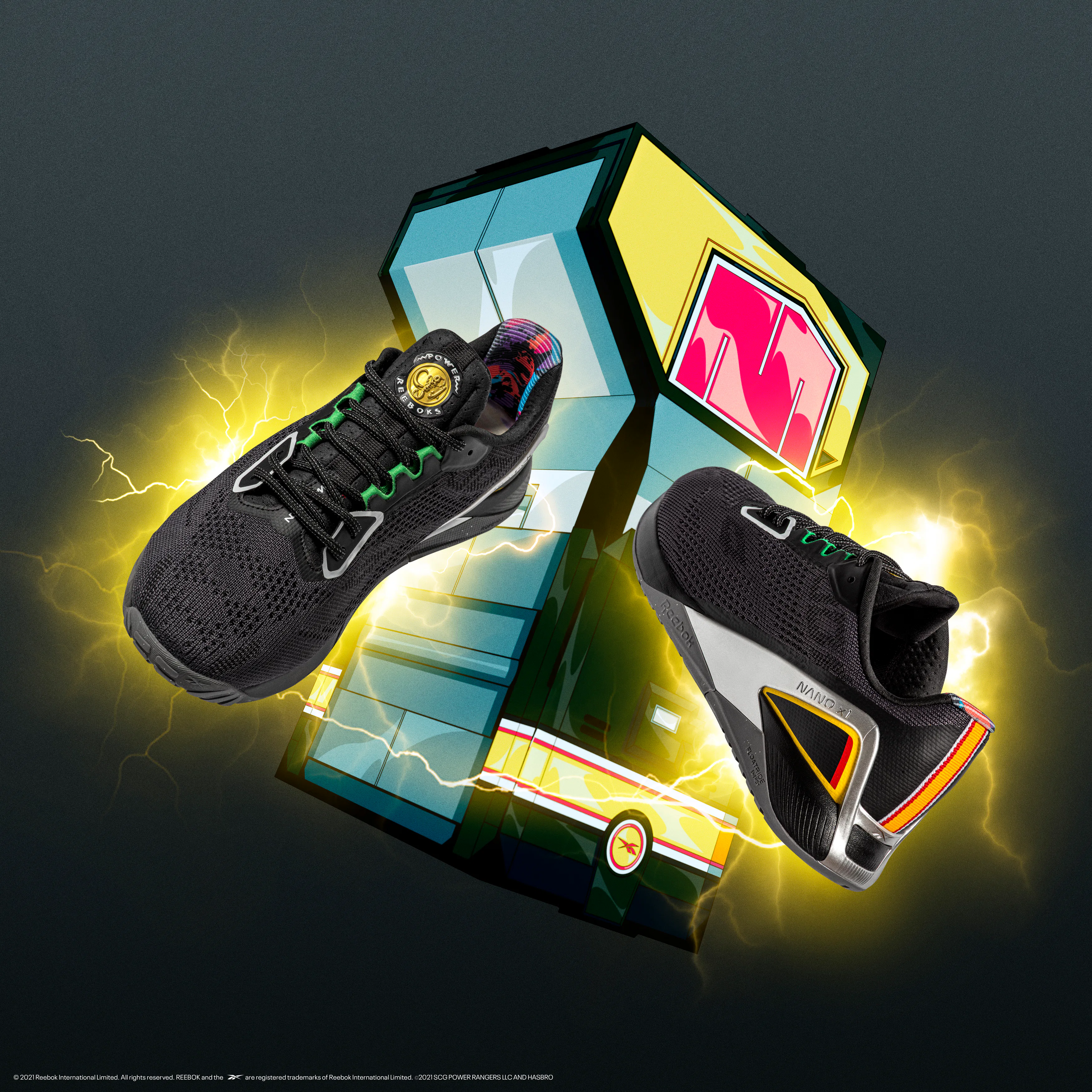 Reebok’s ‘Power Rangers’ sneakers take you back to the ’90s