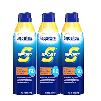 Coppertone Sport Continuous Sunscreen Spray Broad Spectrum SPF 50 Multipack (5.5 Ounce Bottle, Pack ...