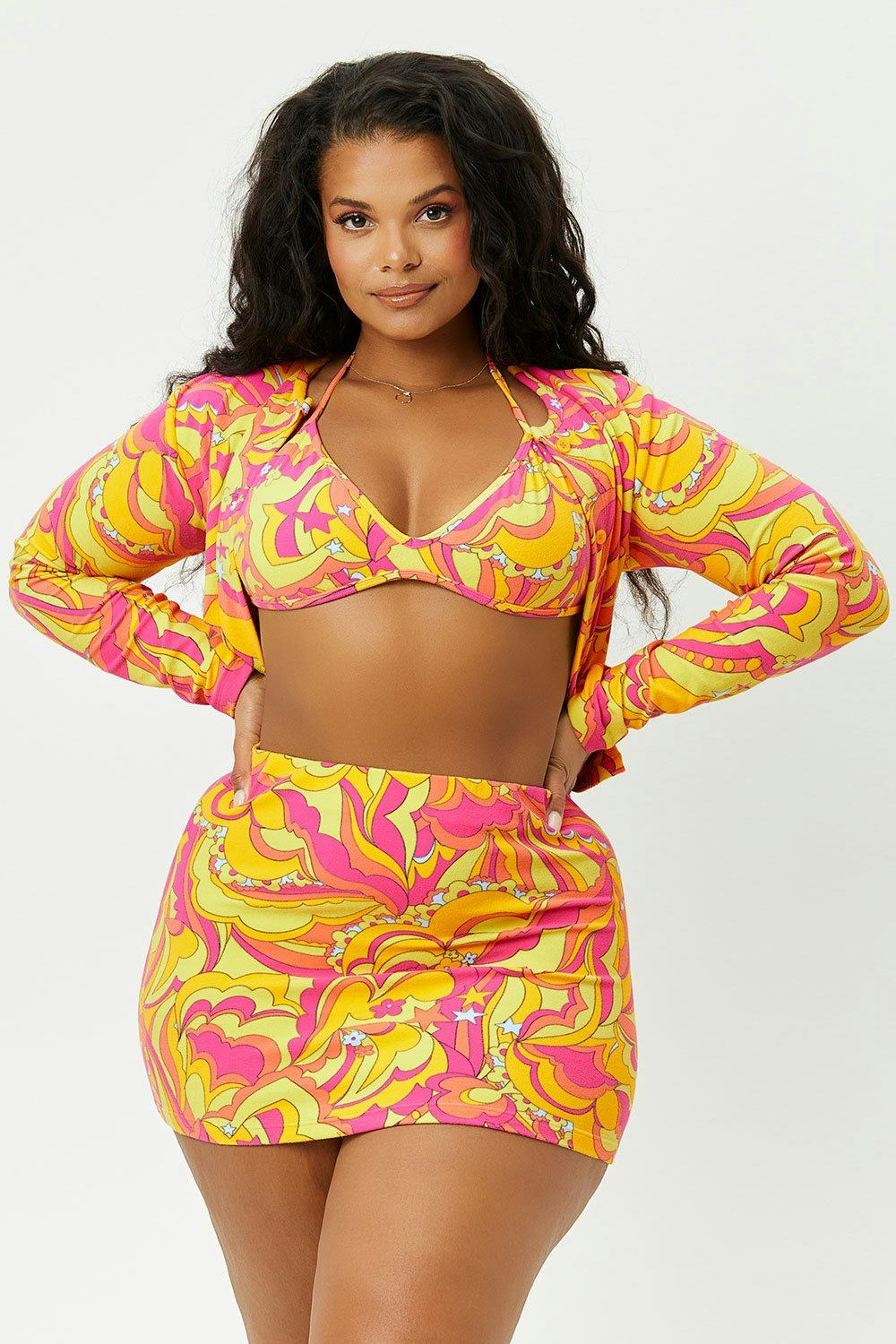 CHERI TERRY CARDIGAN SWEATER