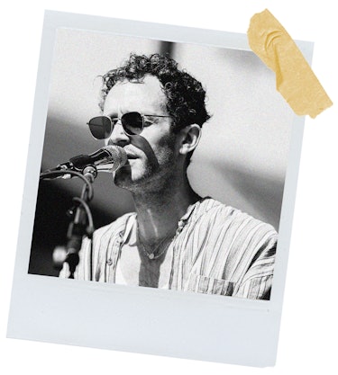 A polaroid photo of Wrabel wearing sunglasses during his concert
