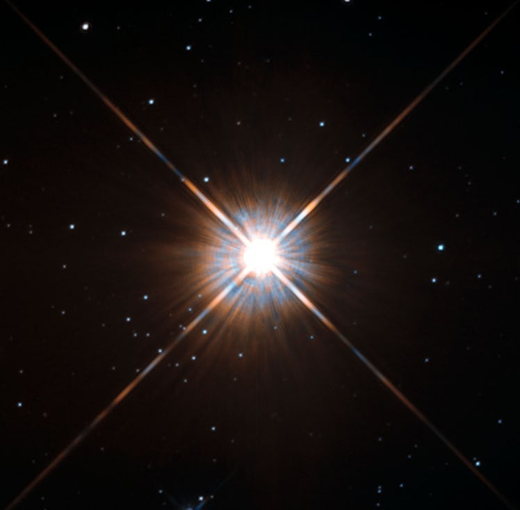 Hubble Telescope captured this image of Proxima Centauri.