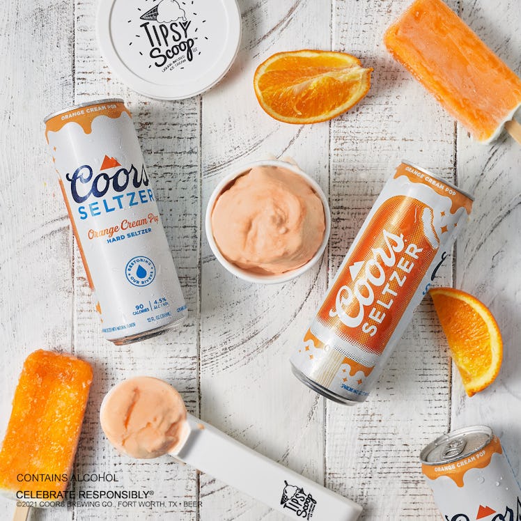 Coors Seltzer Orange Cream Pop Ice Cream 4-Pack