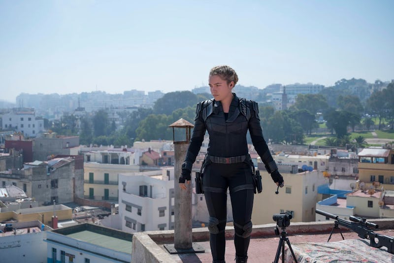 Florence Pugh stars in the MCU spy thriller 'Black Widow,' via Marvel.