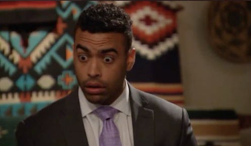 'Bachelorette' contestant Justin Glaze making a wild facial expression