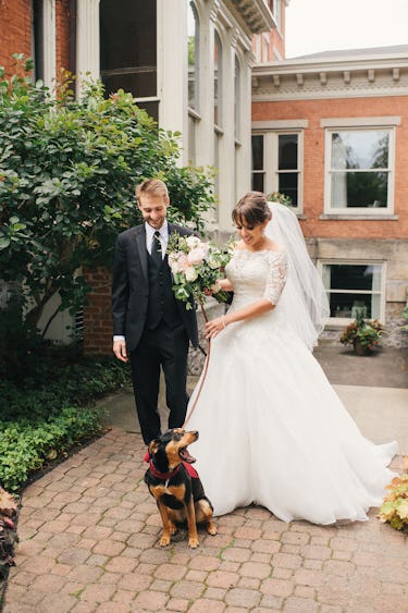 Dog at the author's wedding