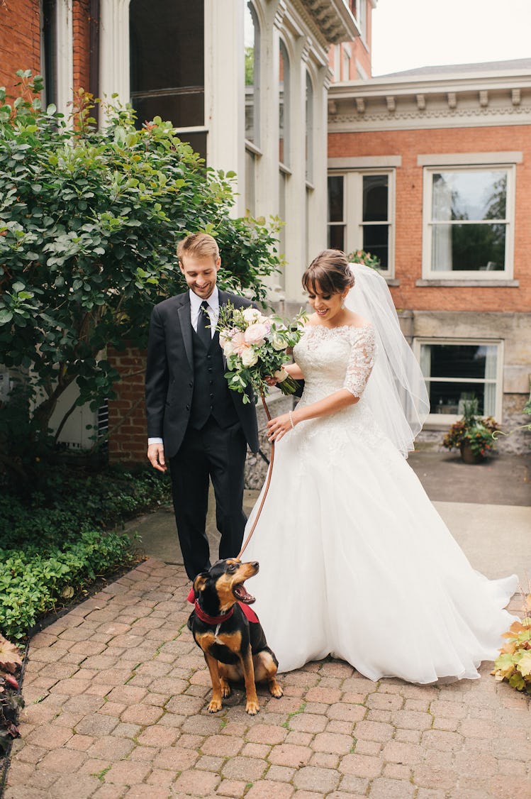 Dog at the author's wedding