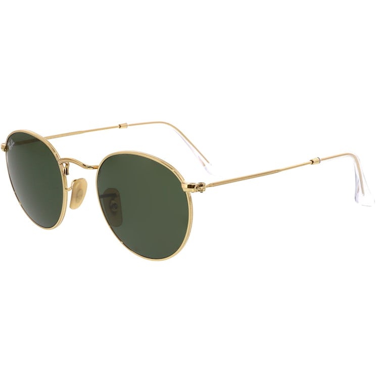 Round Metal Gold Sunglasses