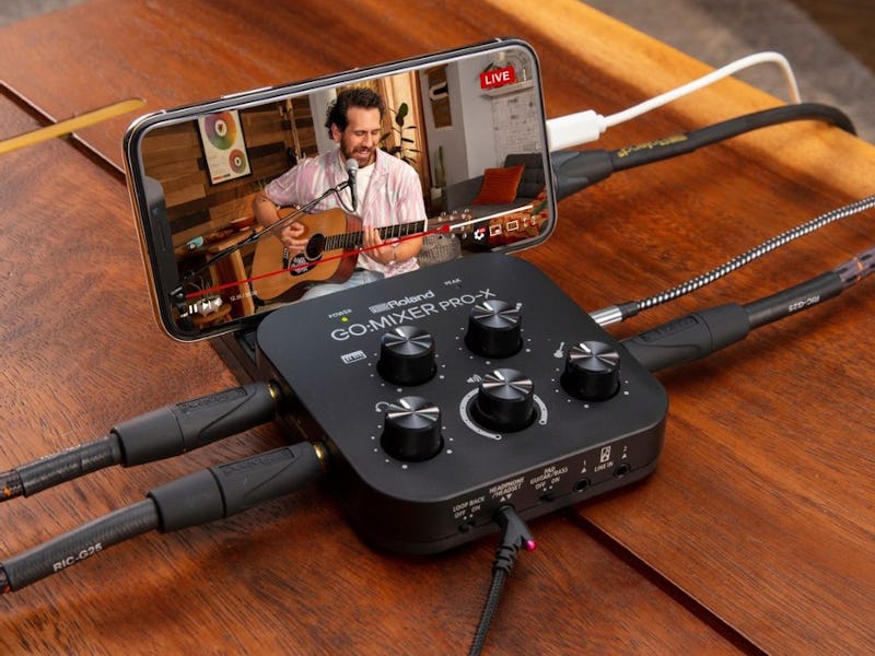 Roland has unveiled the GO:MIXER PRO-X, a portable audio mixer for smartphones.