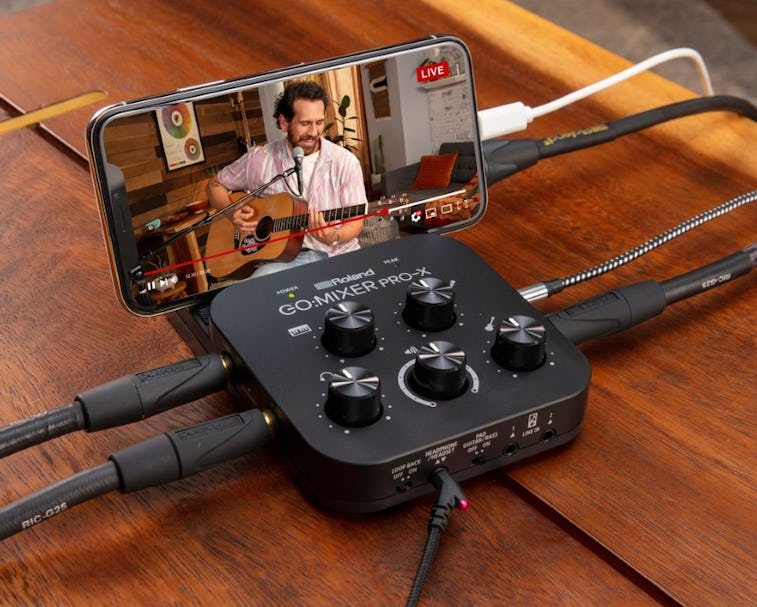 Roland has unveiled the GO:MIXER PRO-X, a portable audio mixer for smartphones.
