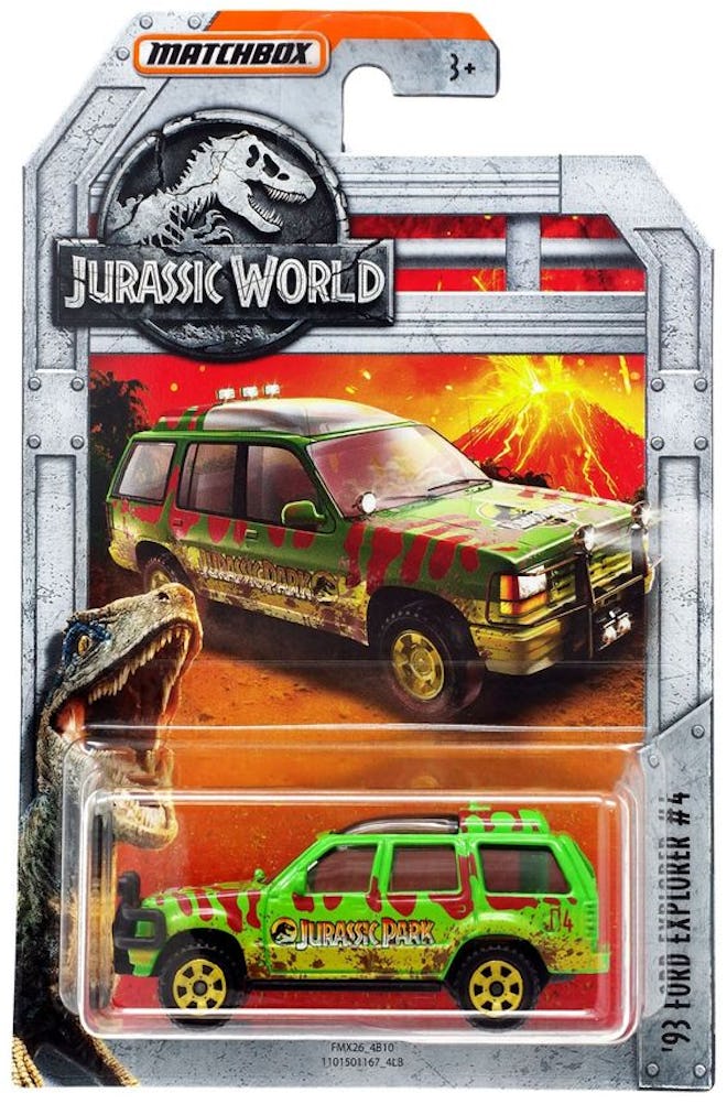 Jurassic World Matchbox '93 Ford Explorer #4 Diecast Car