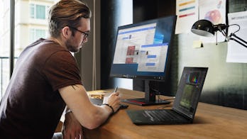 Lenovo Thinkpad X1 Extreme Gen 4 being used for productivity 