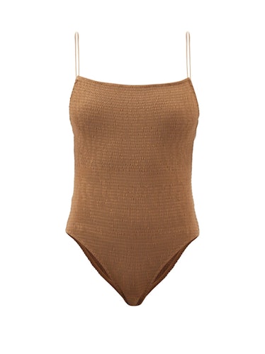 Shirred Recycled-Fibre Swimsuit