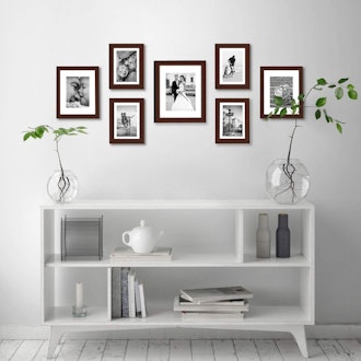 Americanflat Mahogany Gallery Wall Picture Frame Set (7-Piece)