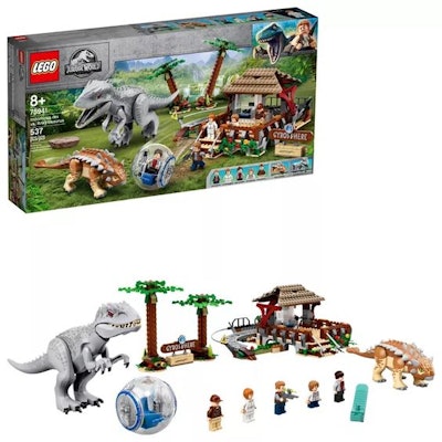LEGO Jurassic World Indominus rex vs. Ankylosaurus Awesome Dinosaur Building Toy for Kids 75941