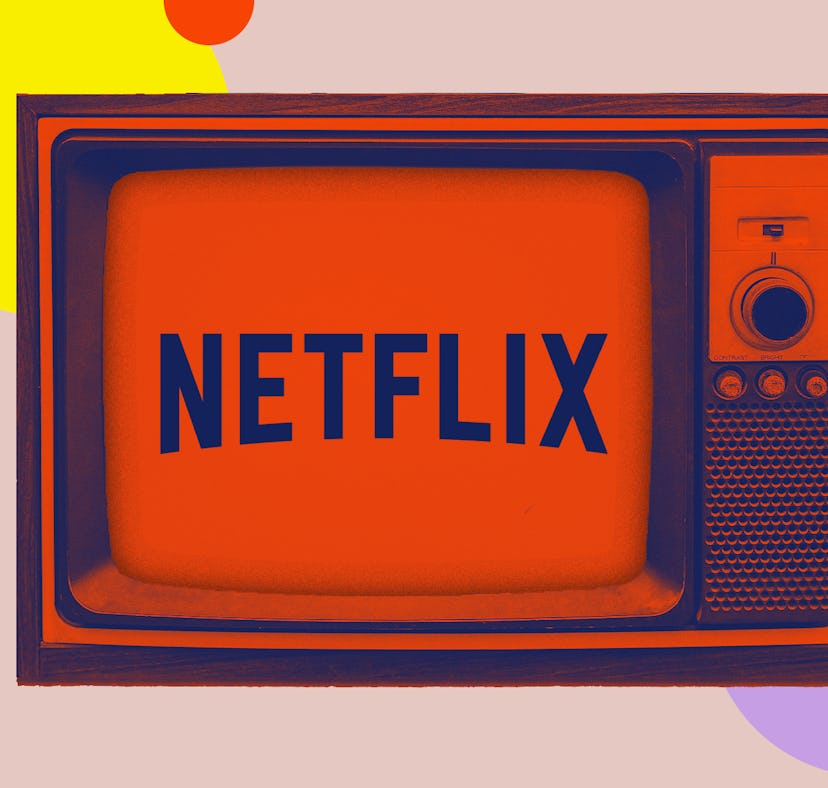 Netflix's logo on a TV set