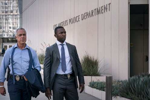 Titus Welliver as Detective Harry Bosch and Jamie Hector as Detective Jerry Edgar in 'Bosch' Season ...