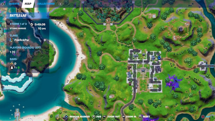 fortnite welcome sign location 4 map