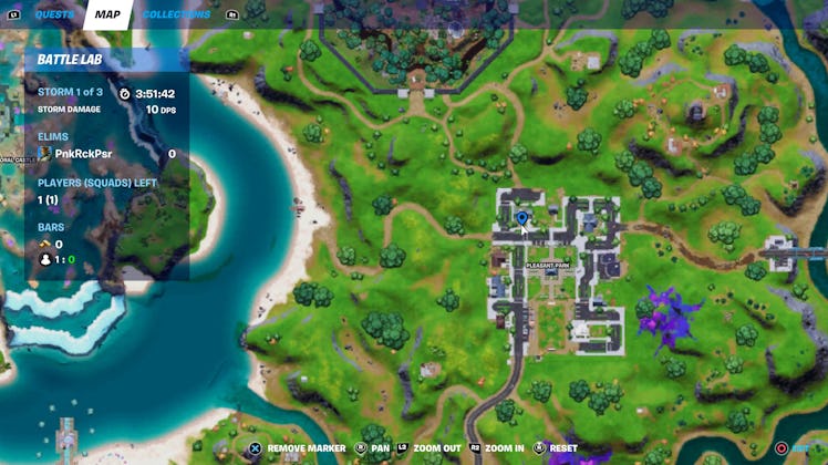 fortnite welcome sign location 3 map