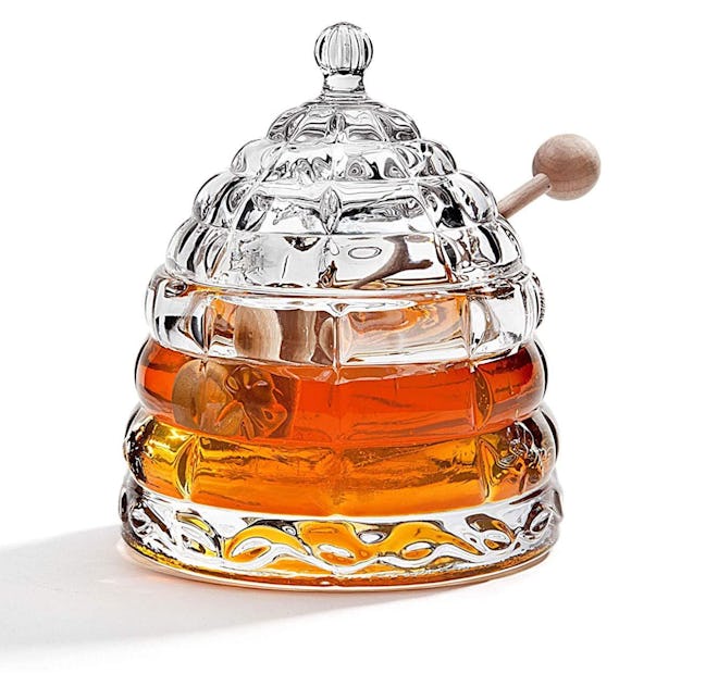 Studio Silversmith Beehive Crystal Honey Jar