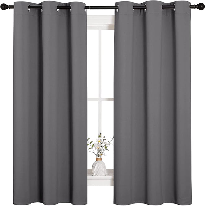 NICETOWN Thermal Insulated Grommet Blackout Curtains (2-Piece)