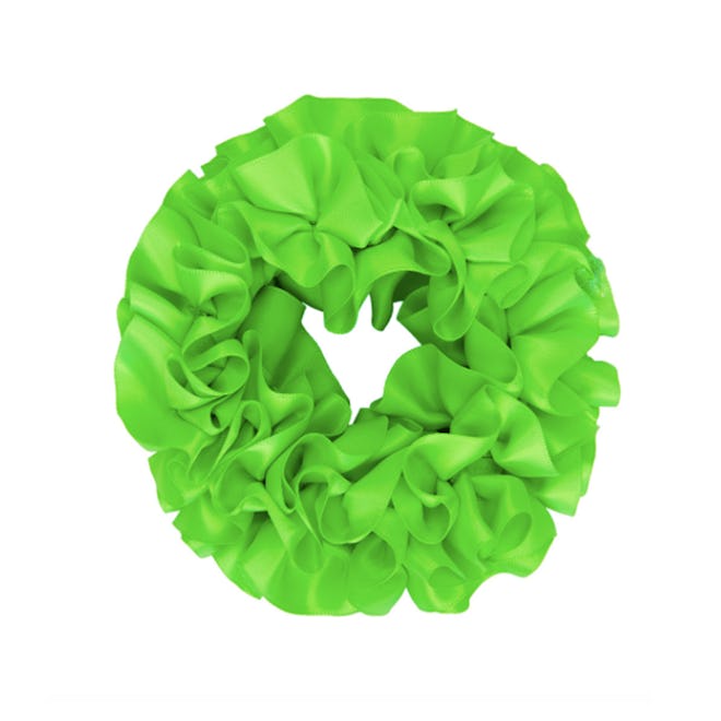 Maryam Nassir Zadeh Green Carnation Scrunchie