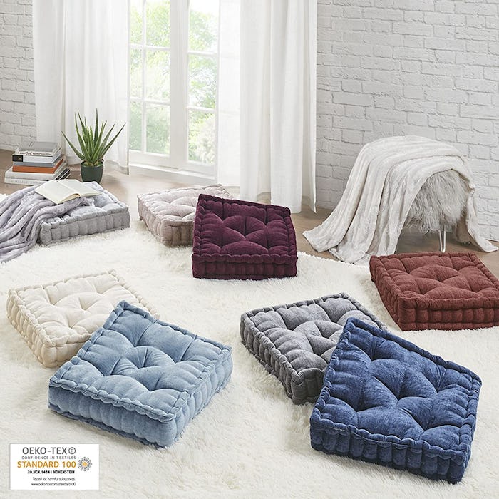 Intelligent Design Square Chenille Floor Pillow