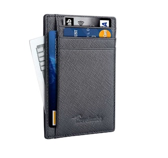 Travelambo Leather Slim RFID Blocking Wallet
