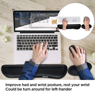 Gimars Memory Foam Set Keyboard Wrist Rest Pad